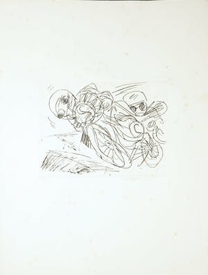 Jan Budding - Pieter Bijwaard e.a, map met 10 etsen van diverse kunstenaars kopen? Bied vanaf 200!