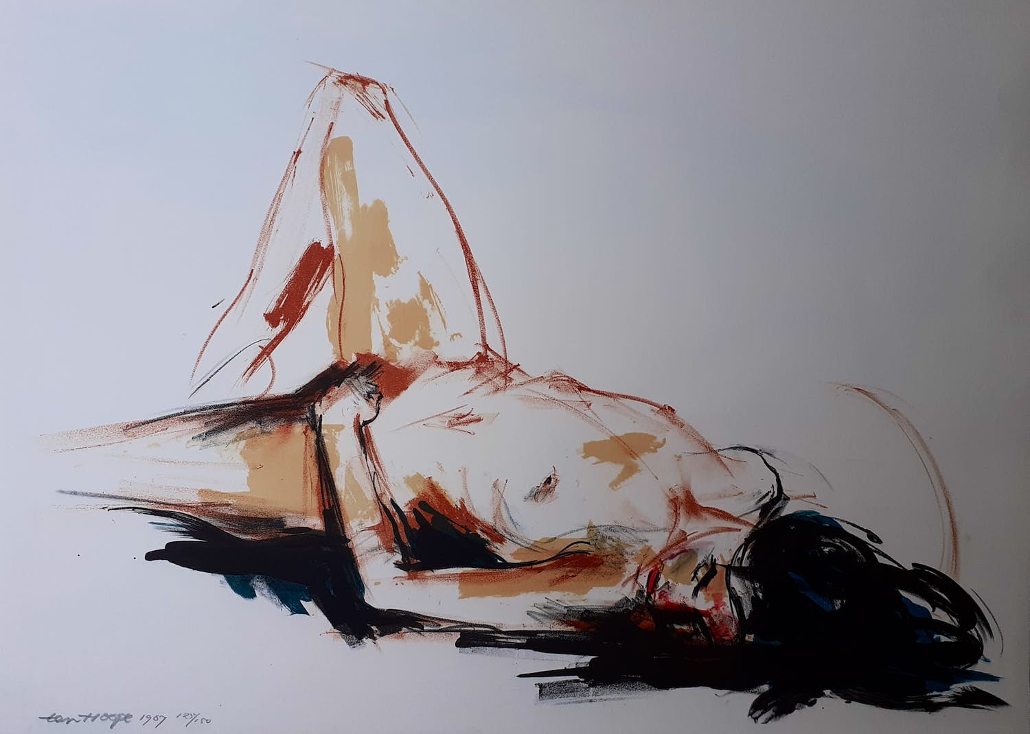 Bob ten Hoope - Liggend naakt verkocht voor € 40!