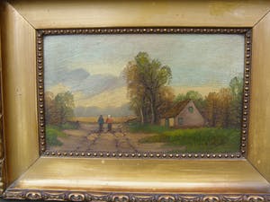 Hendrik Jan ten Cate - Landschap met personen kopen? Bied vanaf 20!