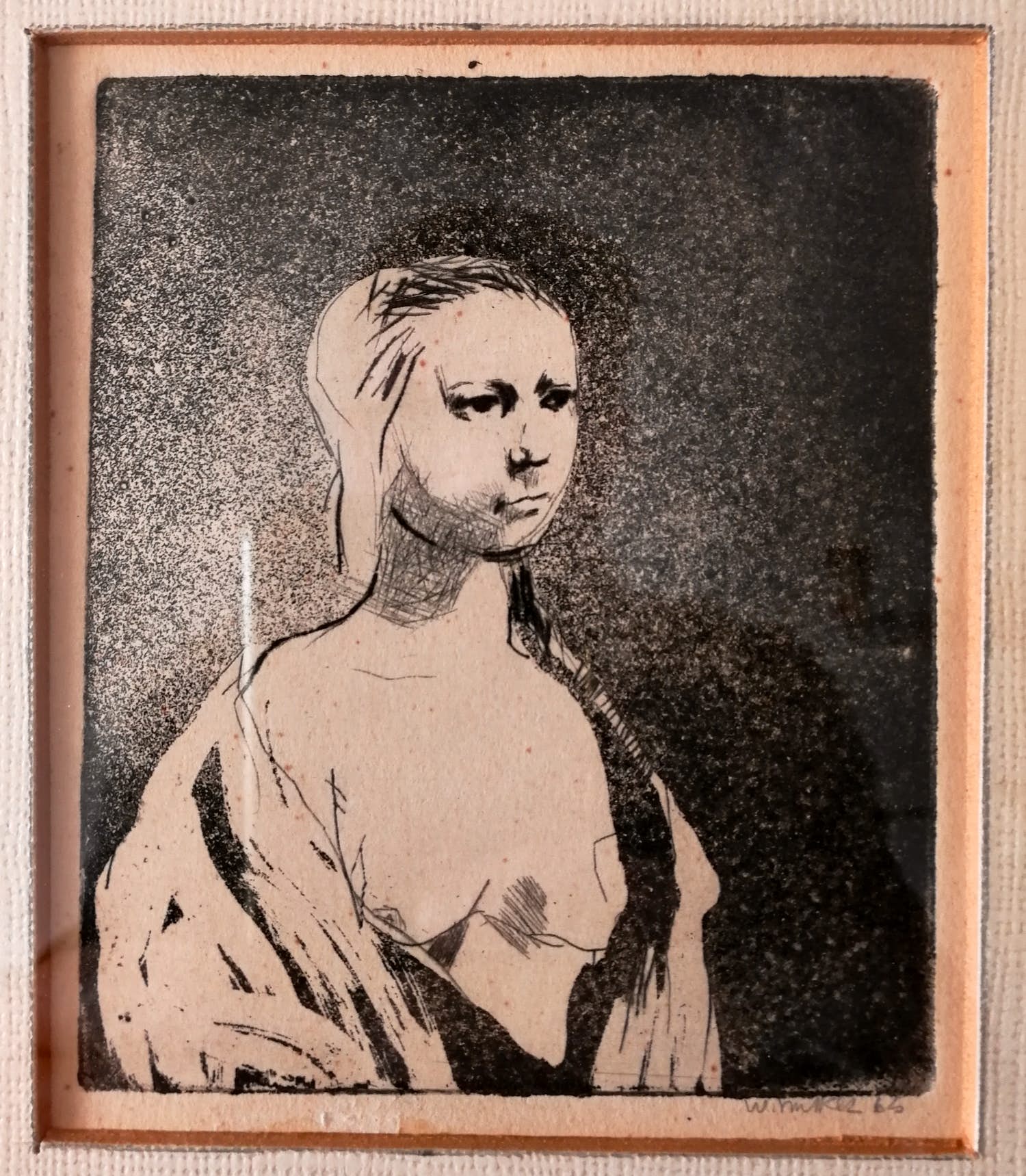 Willem Snitker - Portret. Vrouw. Naakt. kopen? Bied vanaf 45!