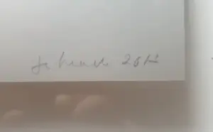 Jan Henderikse - Zero - Blinddruk van centen - 72/100 - 2013 - in fraaie baklijst kopen? Bied vanaf 200!