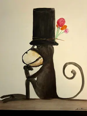 André François - Lithographie "Le singe au chapeau" kopen? Bied vanaf 90!