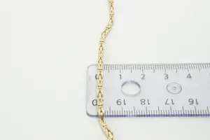 37 - 14 karaats geelgouden konings armband kopen? Bied vanaf 450!