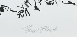 Henri Plaat - Litho, Compositie met figuren kopen? Bied vanaf 1!