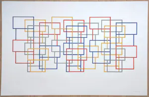 Joost Baljeu - Structures, zeefdruk (groot) kopen? Bied vanaf 150!