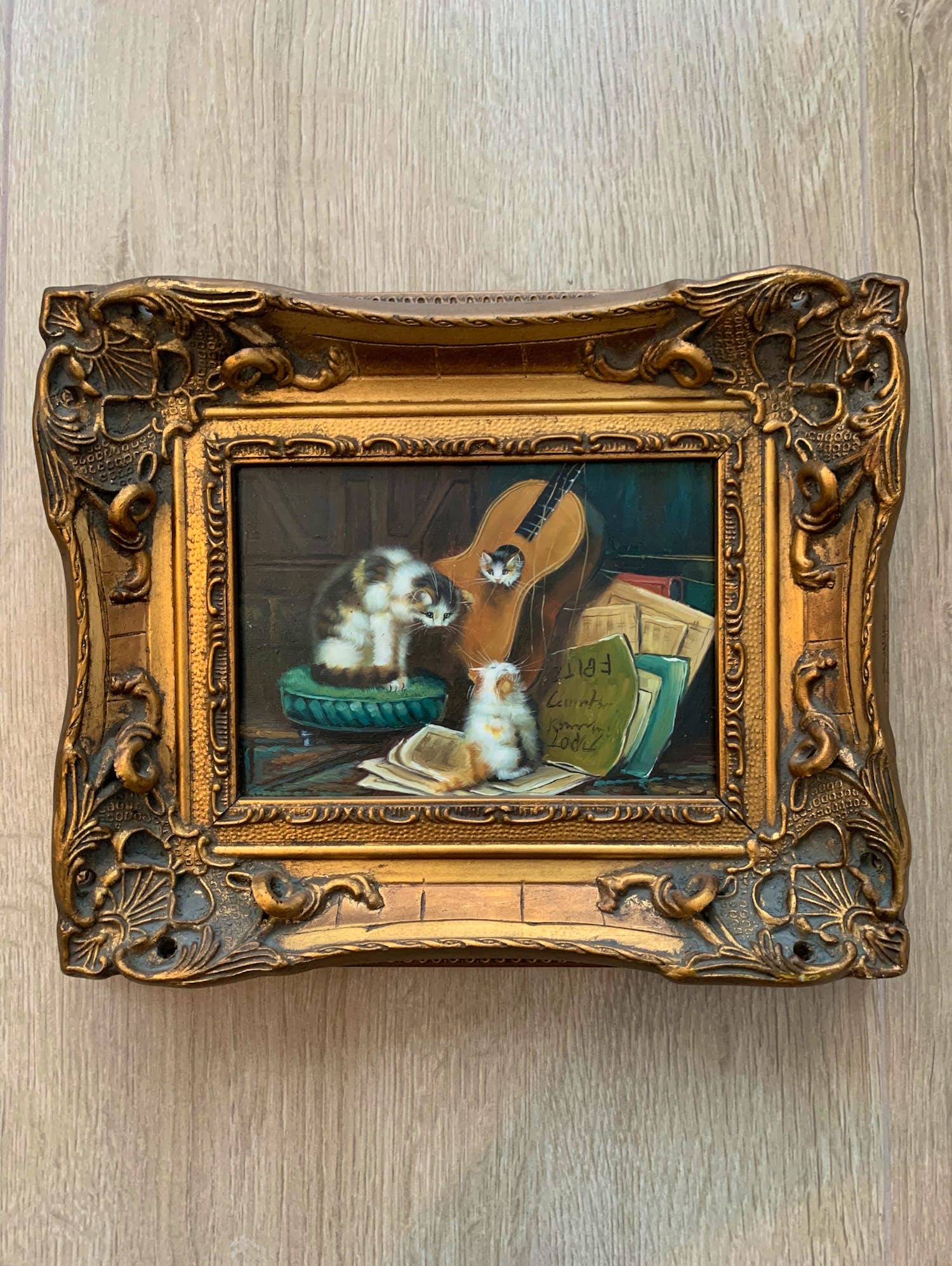 Niet of onleesbaar gesigneerd - Roe Bros - Poesjes met gitaar kopen? Bied vanaf 1!