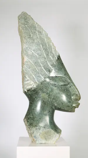 Ernest Marime - Stenen beeld, Hoofd kopen? Bied vanaf 250!