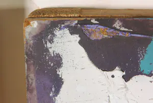 Jan G. Elburg - Olieverf en assemblage op board, Abstracte compositie - Ingelijst kopen? Bied vanaf 1000!