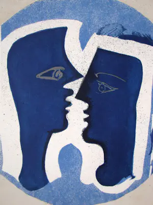Georges Braque - Het Paar - Lettera Amorosa - Tentoonstellingsposter in beperkte oplage - 1963 kopen? Bied vanaf 350!