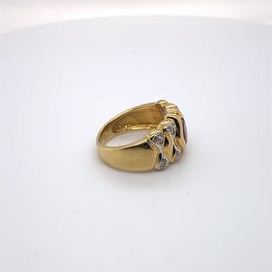 18kt gouden diamanten ring+robijn, maat 47/15,00, 4,24 gr kopen? Bied vanaf 250!