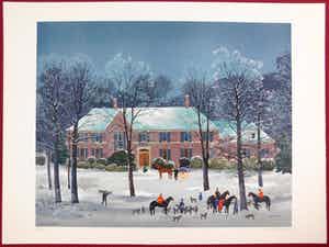 Michel Delacroix - La Chasse d'Hiver verkocht voor € 40!