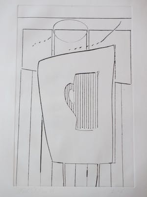 Dick Elffers - Tafel met koffiepot - Ets kopen? Bied vanaf 45!