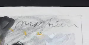 Anton Martineau - Aquarel en krijttekening, Zonder titel (Mickey) kopen? Bied vanaf 1!