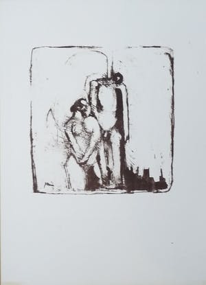 Wim Motz - 2x de gehangene - in 1e en 2e definitieve/ gesigneerde drukgang kopen? Bied vanaf 49!