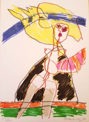 Corneille - Zeefdruk uit 1973 cinquante ans de poezie verkocht voor € 1!