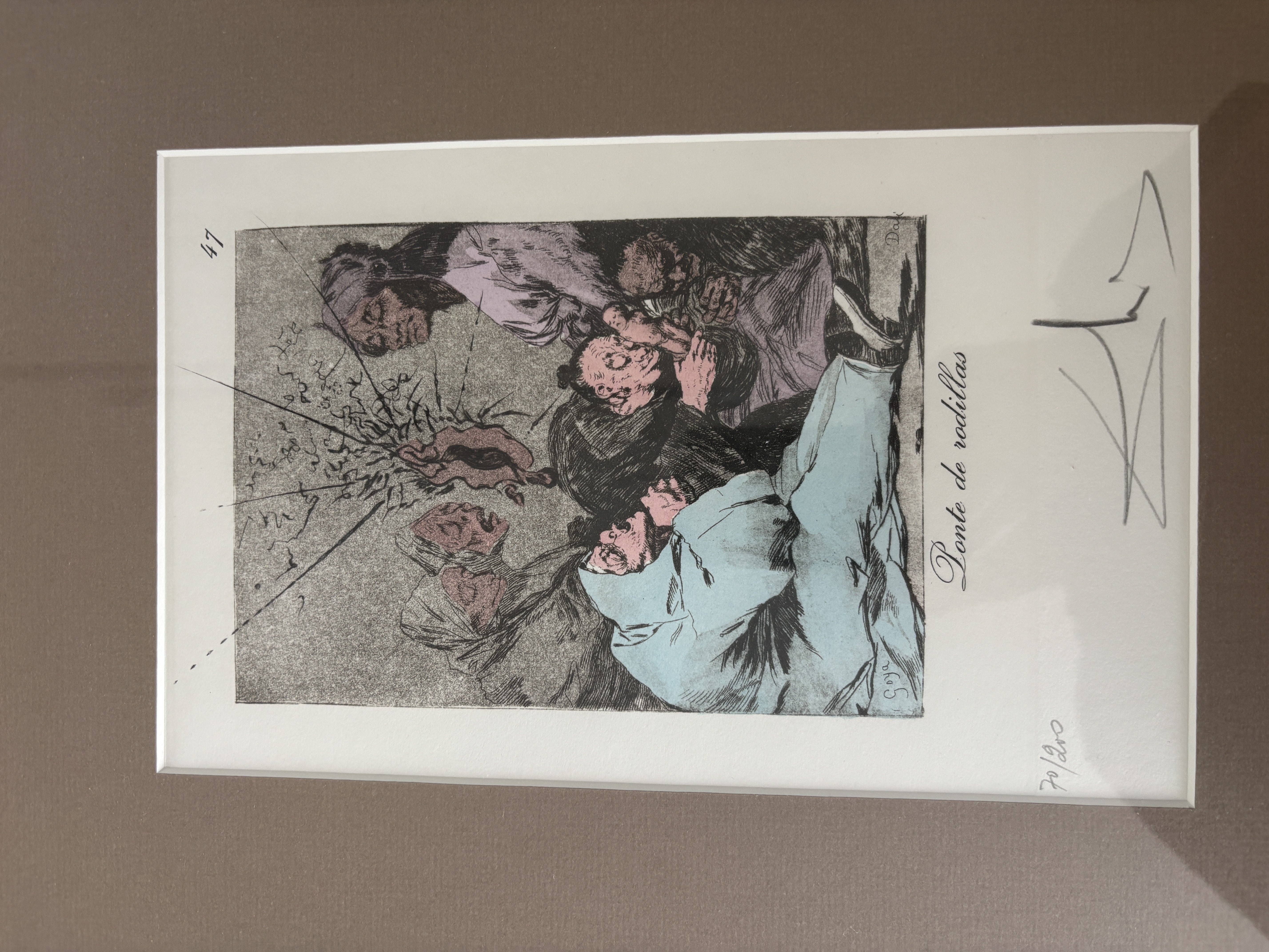 Salvador Dali - (handgesigneerd) Ponte de Rodillas' uit 'Les caprices de Goya de Dalí' bijzonder kaufen? Bieten Sie von 299!