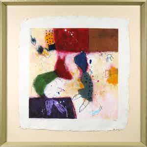 Alexander Vogels - Zeefdruk, Evolutions - Ingelijst verkocht voor € 35!