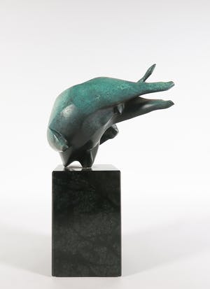 Willem Lenssinck - Gepatineerd bronzen stier, Tournado kopen? Bied vanaf 2000!