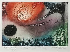 Ad Arma - Ets/Aquatint, Floating matter IV - Ingelijst36 kopen? Bied vanaf 50!