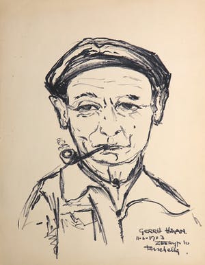 Joe Wols - Stifttekening, Zeedijk - Terschelling kopen? Bied vanaf 1!