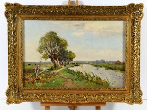 Louis Stutterheim - (1873 - 1943) - "Zomers landschap in 't Gooi" kopen? Bied vanaf 340!