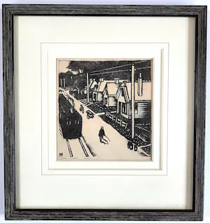 Buy Johannes Mulders - Drie lino/houtsneden in expressieve stijl? Bid from 45!
