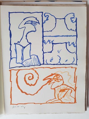 Pierre Alechinsky - Le rêve de l'ammonite kopen? Bied vanaf 2500!