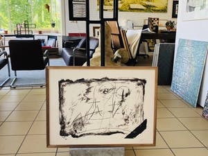Antoni Tapies - zonder titel - met lijst kopen? Bied vanaf 495!