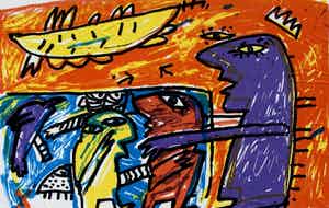 Dodog Soeseno - Zeefdruk verkocht voor € 45!