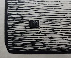 Jan Mankes - Schreeuwende kraai. Houtsnede uit Wendingen. kopen? Bied vanaf 225!