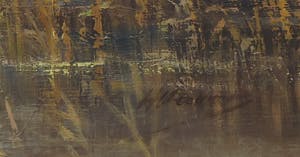 Hans Lenteman - Olieverf op doek, Oevergezicht met opvliegende eenden - Ingelijst (Groot) kopen? Bied vanaf 100!