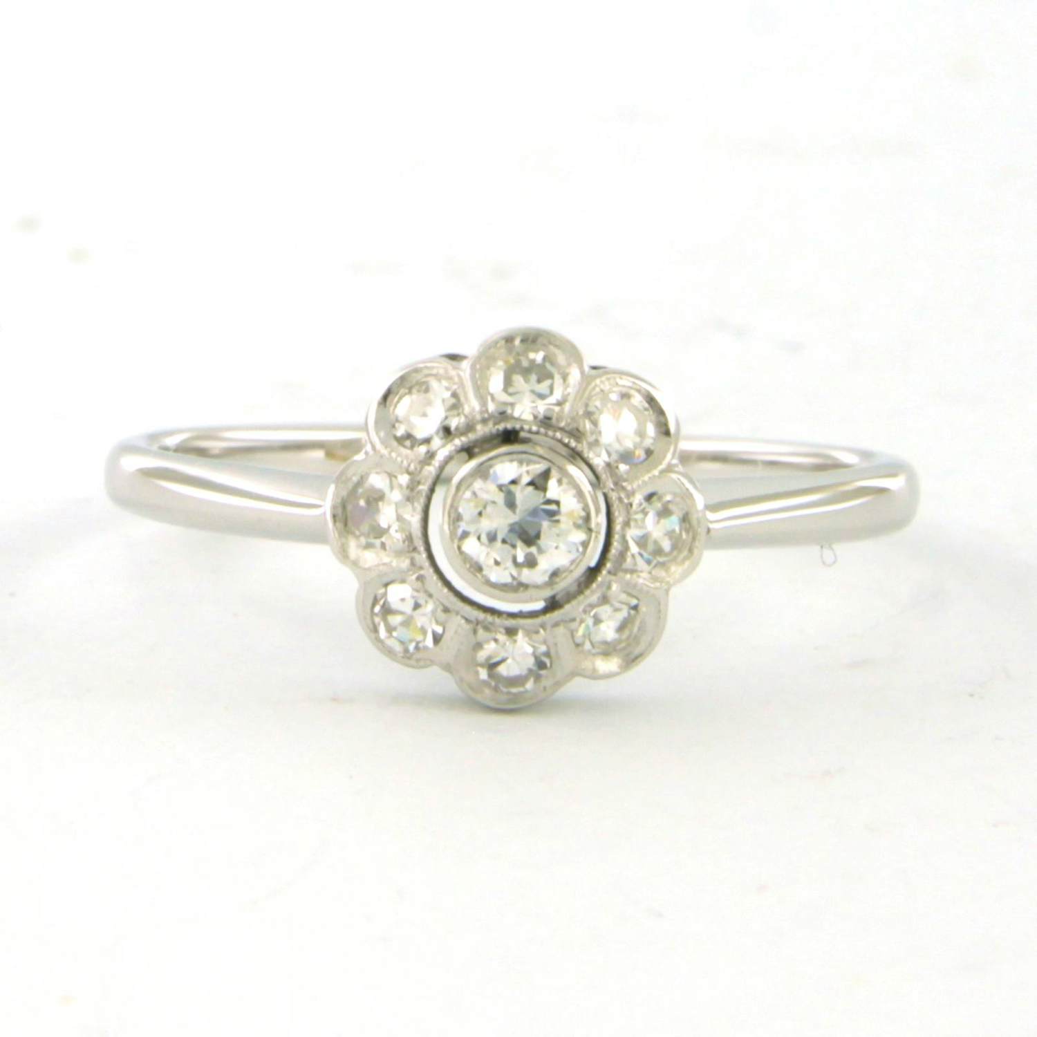 14k gouden ring met oud Europees en single cut geslepen diamant tot. 0.35ct kopen? Bied vanaf 310!