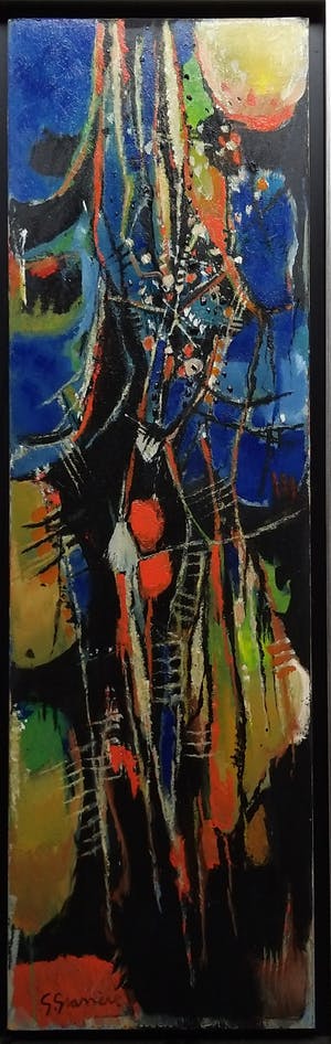 Buy Gerard Grassere - Pracht groot Abstract werk - olie op doek? Bid from 525!