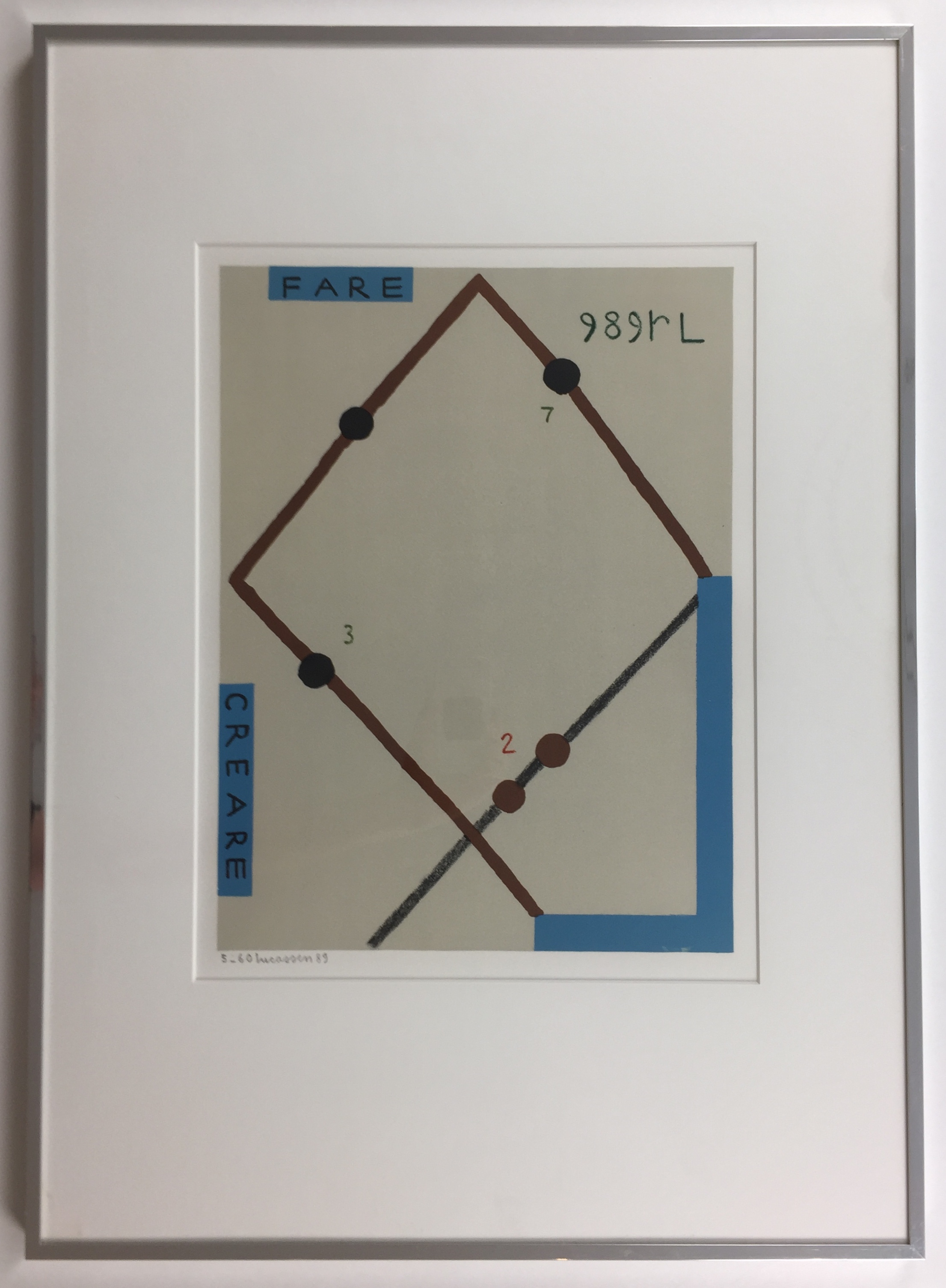 Reinier Lucassen - zeefdruk, 'Creare Fare', 1989 (INGELIJST) kopen? Bied vanaf 199!