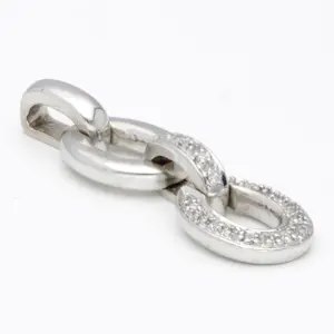 18 karaat Witgoud - Hanger Diamant kopen? Bied vanaf 200!