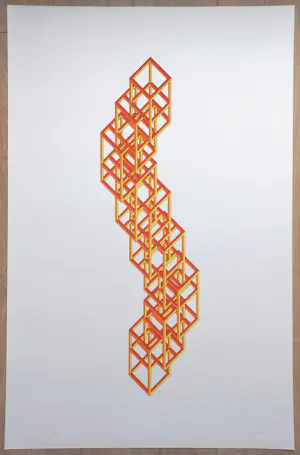 Joost Baljeu - Inner Dimensions, zeefdruk (groot) kopen? Bied vanaf 150!