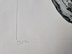 Cees Kortlang - Grote, in diverse grijstinten handgekl. reliëf Ets/aquatint - zeer kleine oplage kopen? Bied vanaf 59!