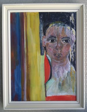 Niet of onleesbaar gesigneerd - Portret vrouw. kopen? Bied vanaf 10!