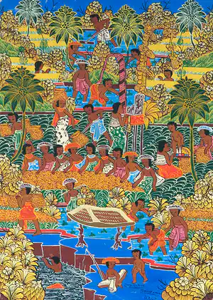 Niet of onleesbaar gesigneerd - Olieverf op doek, Zonder titel verkocht voor € 1!