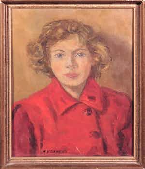 Margaretha C. Verheus - Olieverf op doek, Joke verkocht voor € 1!