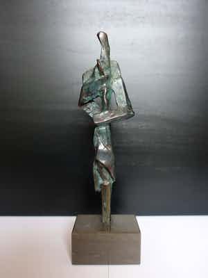 Brons (Onbekend) - Abstract brons . verkocht voor € 60!