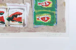 Richard Smeets - Zeefdruk, Pasar Malam - Ingelijst (Groot) kopen? Bied vanaf 50!