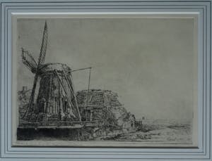 Theo Beerendonk - Rembrandt Harmensz van Rijn – ets, De Molen - De Omval - 1641 kopen? Bied vanaf 100!