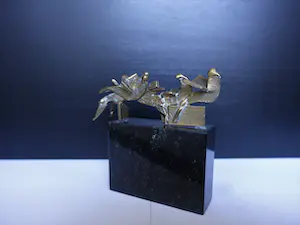 Eric Claus - de Krantlezers in brons kopen? Bied vanaf 150!