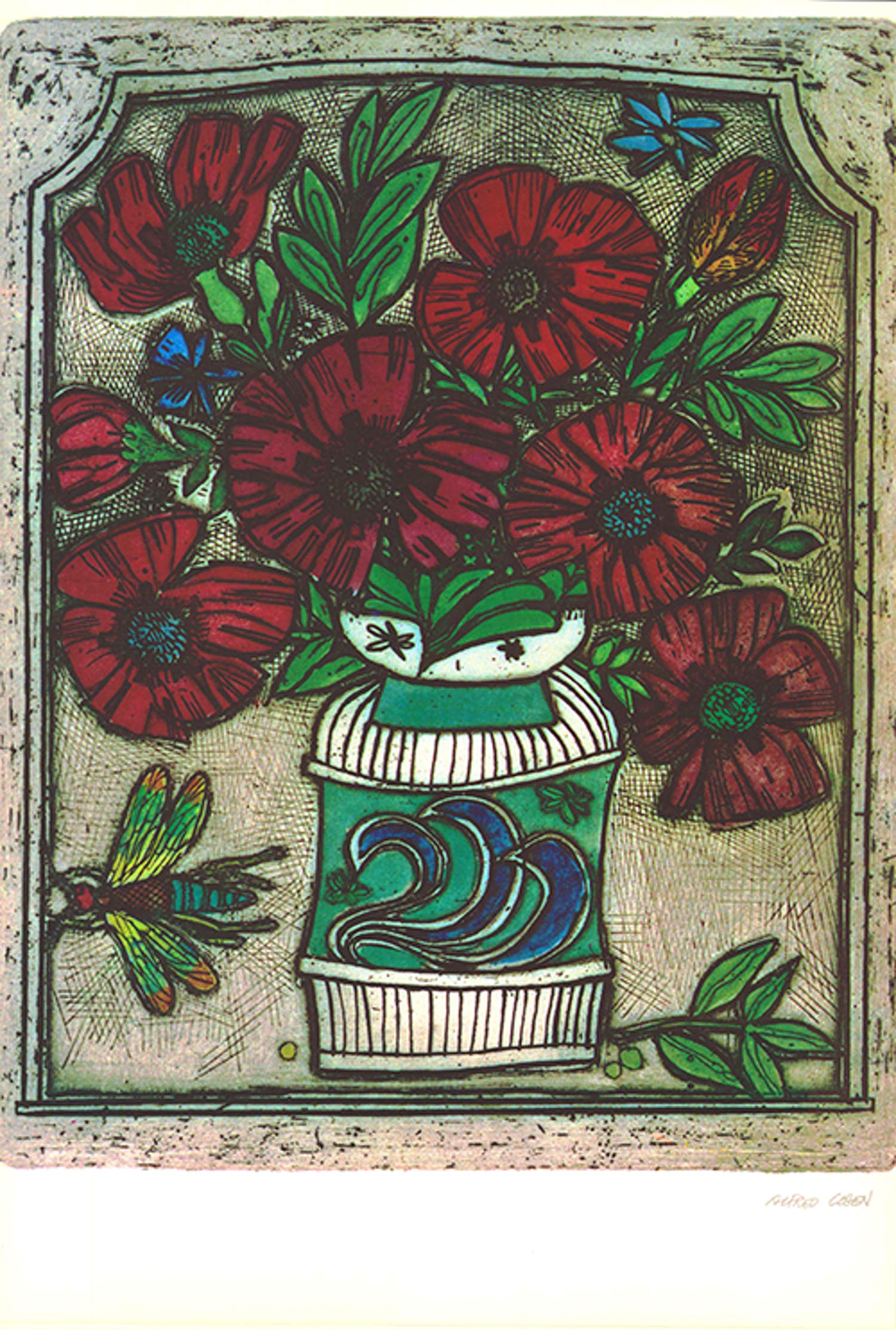 Alfred Cohen - Kleurenoffset-litho KLAPROZEN Handgesigneerd. kopen? Bied vanaf 25!