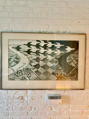 Maurits Cornelis Escher - " Dag en Nacht " (Oudekerk a/d/ Amstel), Litho kopen? Bied vanaf 90!