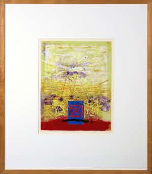 Piotr Konkel - Zeefdruk, Haas - Ingelijst verkocht voor € 1!