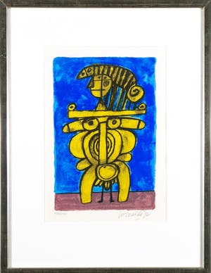 Corneille - Zeefdruk, Het oog van de zomer- Ingelijst kopen? Bied vanaf 150!