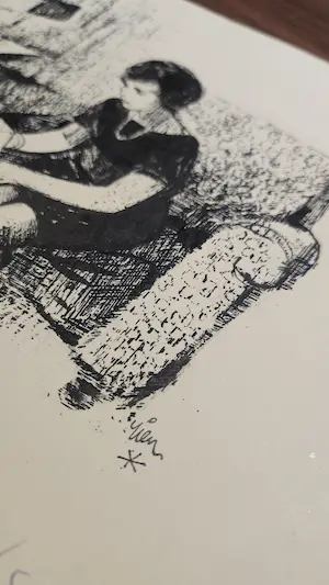 Rien Poortvliet - Dame met brief kopen? Bied vanaf 100!