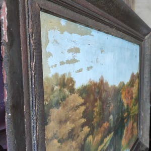 Johannes Maria Berends - groot doek: Bosgezicht met Vijver, Herfstkleuren kopen? Bied vanaf 1!